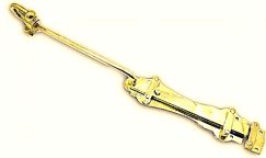 BBL-B05 Brass Sliding Bolt Colonial 200 x 50 with Monkeytail 300mm