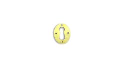 EP-A10 Key Escutcheon Brass Medium 45 x 30 x 1mm