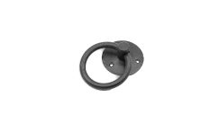 HH-B15 Ring Pull Steel Handle on Steel Rose 110 x 70mm