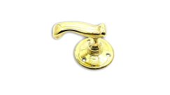 KH-A03 Handle on Rose Brass no Return Spring