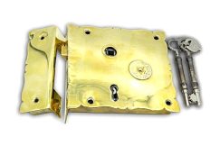 LK-A2-B Lock Brass Victorian Square 160 X 160mm