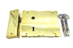 LK-A2-C Lock Brass Victorian Wide 160 x 180mm