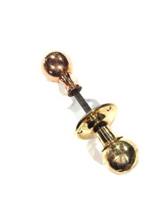 Ref E - Refurbished brass doorknobs with rose